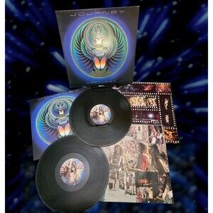 Journey Captured 1981 Vinyl Record Album Columbia 2 Records LP 33 *WITH POSTER!*